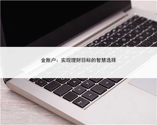 金账户：实现理财目标的智慧选择