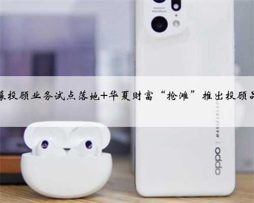 公募投顾业务试点落地 华夏财富“抢滩”推出投顾品牌