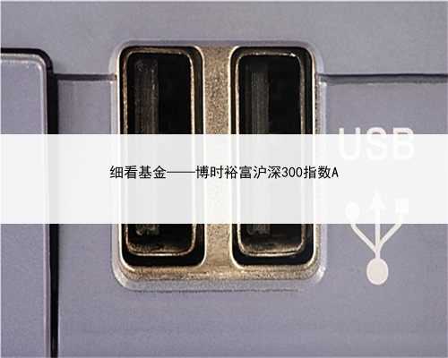 细看基金——博时裕富沪深300指数A